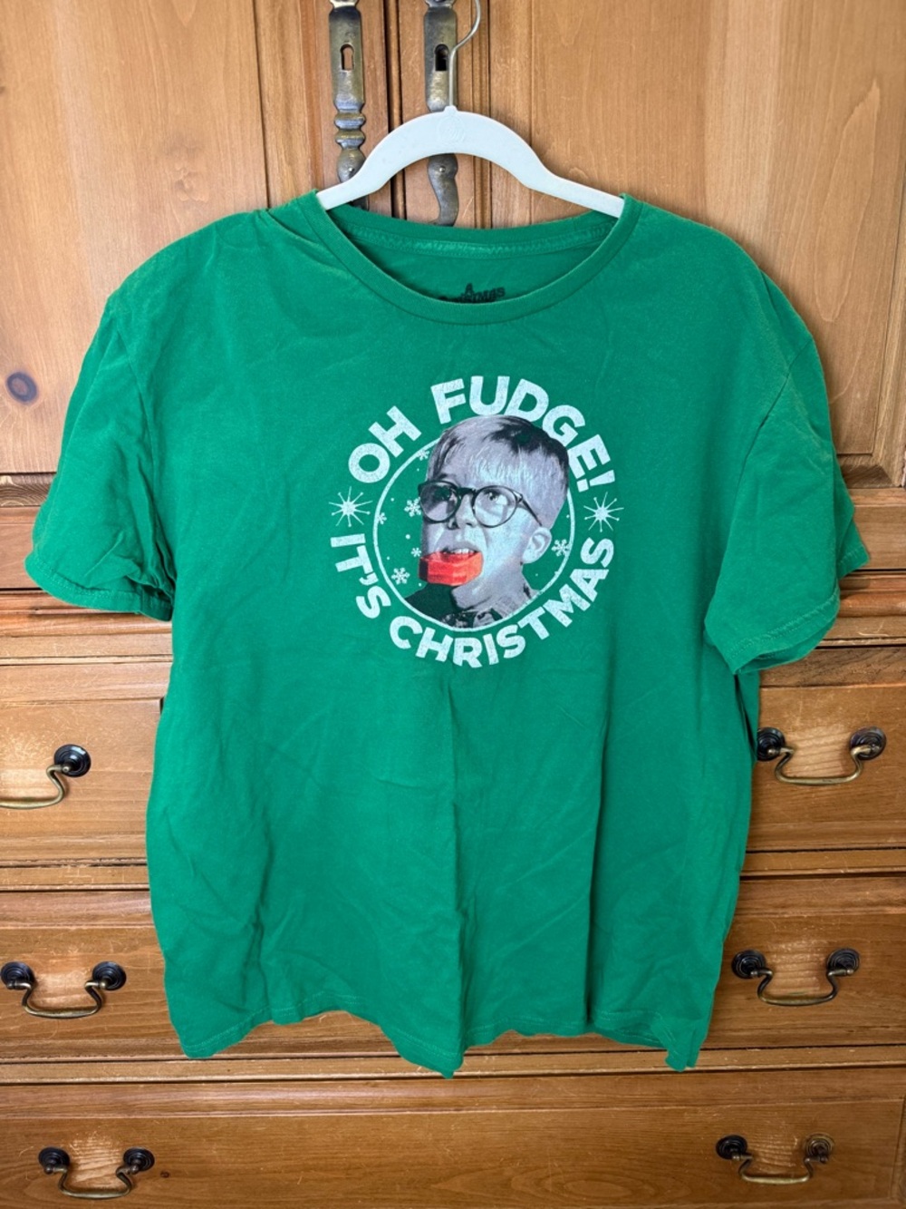 A Christmas Story Green "Oh Fudge! It's Christmas" Graphic Tee